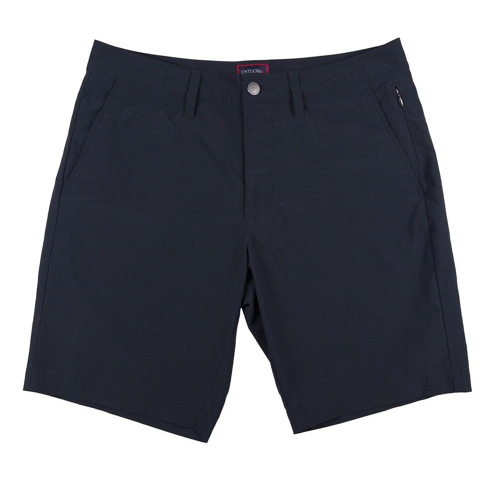 UNTUCKit Chancellor Shorts Men 32 Black Traveler Performance Golf Casual Stretch